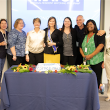 Dr. Lamb and her Executive Director colleagues at her ACGME goodbye party