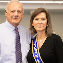 ACGME President and CEO Dr. Thomas J. Nasca and Dr. Lamb and at her ACGME goodbye party